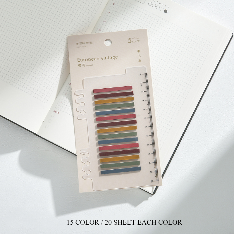 200 Lembar Sticky Note Warna Neon Untuk Pembatas Buku-Q