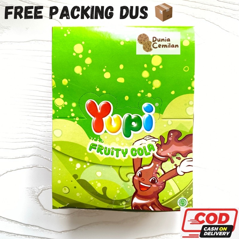 [TERMURAH] Yupi Fruity Cola 1 Pak isi 24pcs - Permen yupi jelly nikmat enak diskon