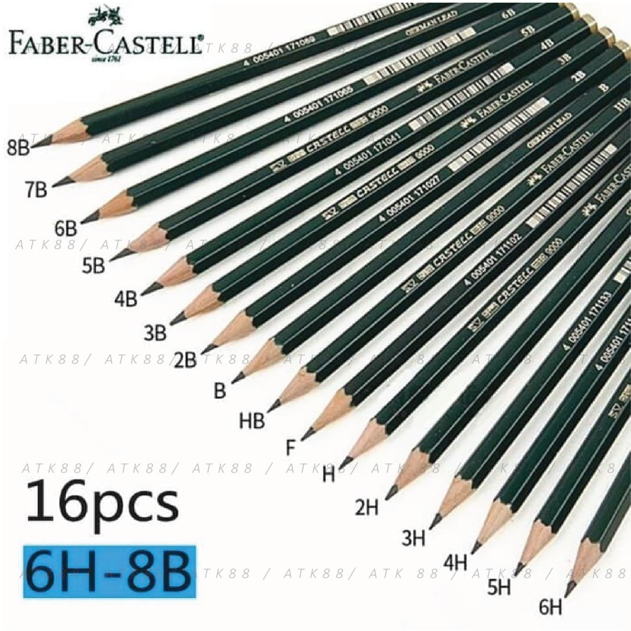 Jual Pensil F Faber-Castell 9000 1Pcs | Shopee Indonesia