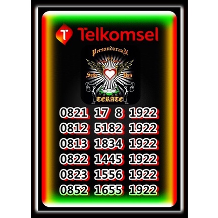 Nomor Cantik & Rapi Telkomsel simPATI/Kartu As/LOOP Seri Tahun PSHT 1922
