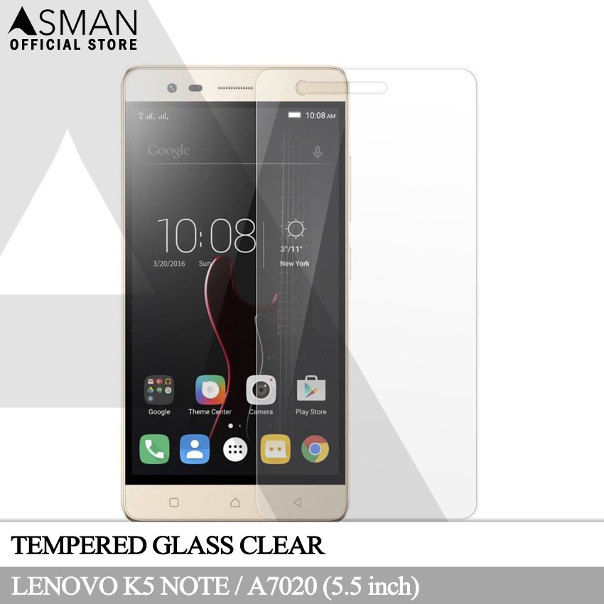 Tempered Glass Lenovo K5 Note / A7020 (5.5&quot;) | Anti Gores Pelindung Layar Kaca - Bening