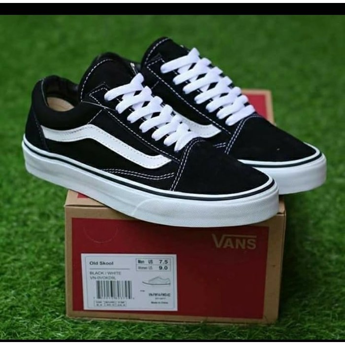 Sepatu Vans Old skool Black white Premium