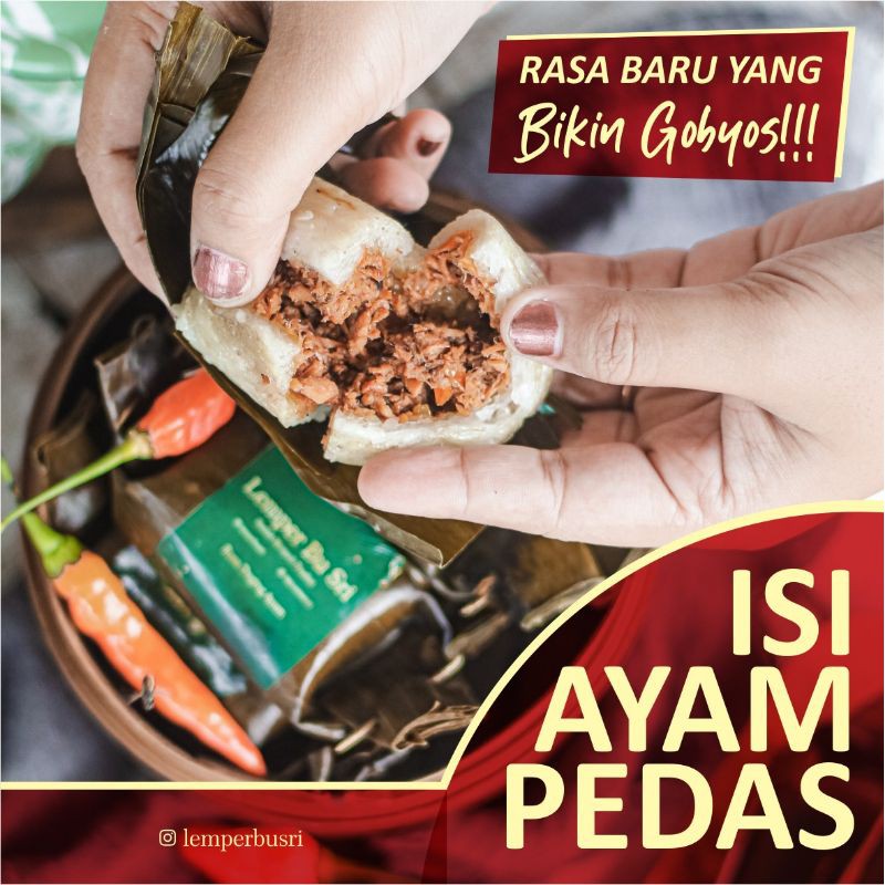 Lemper Bu Sri Jogja (isi 10) ayam pedas