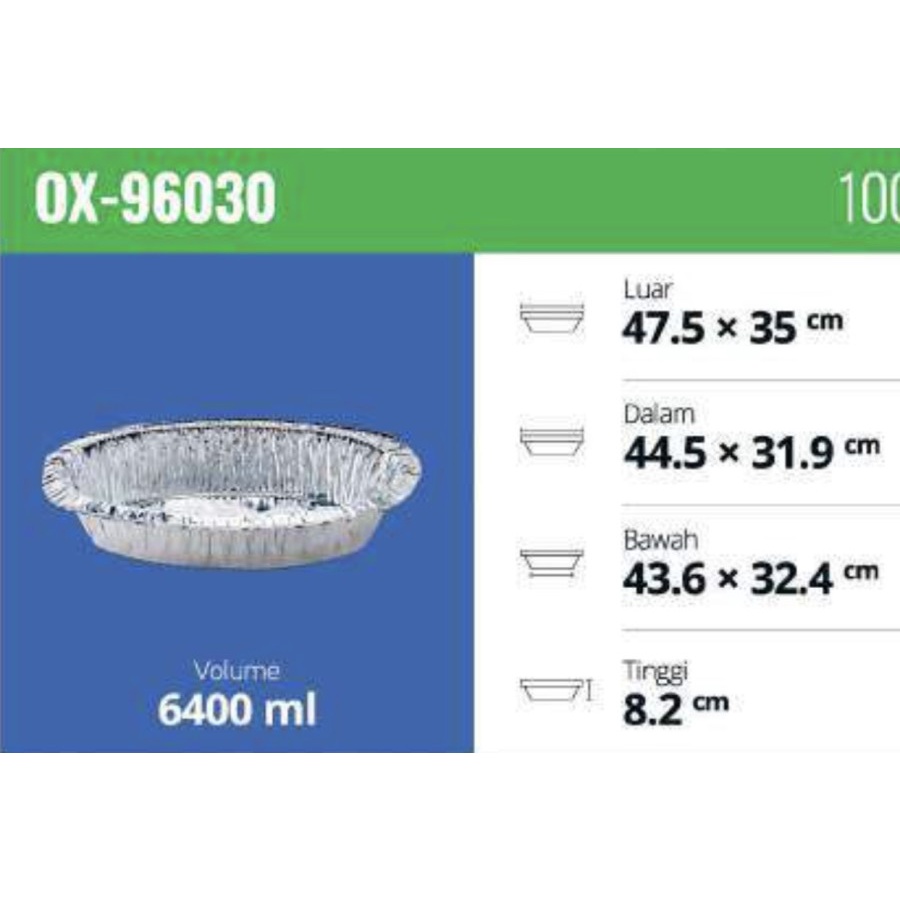 Aluminium Tray / OX 96030 / Aluminium Cup