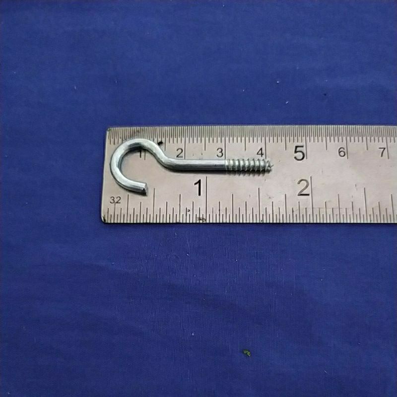 Skrup Gantung hak Buka no 4/ Screw Hooks isi 5 pcs