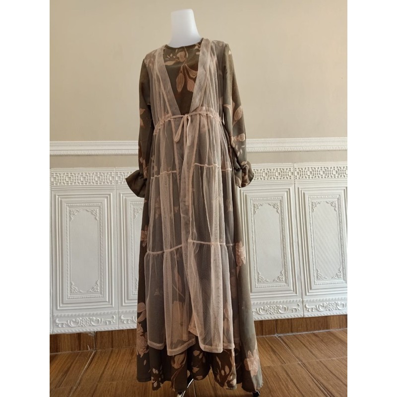 GAMIS EXTU corak bunga tille