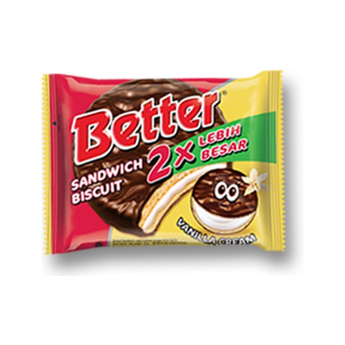 

Better Sandwich Biskuit Vanila Cream 22gr