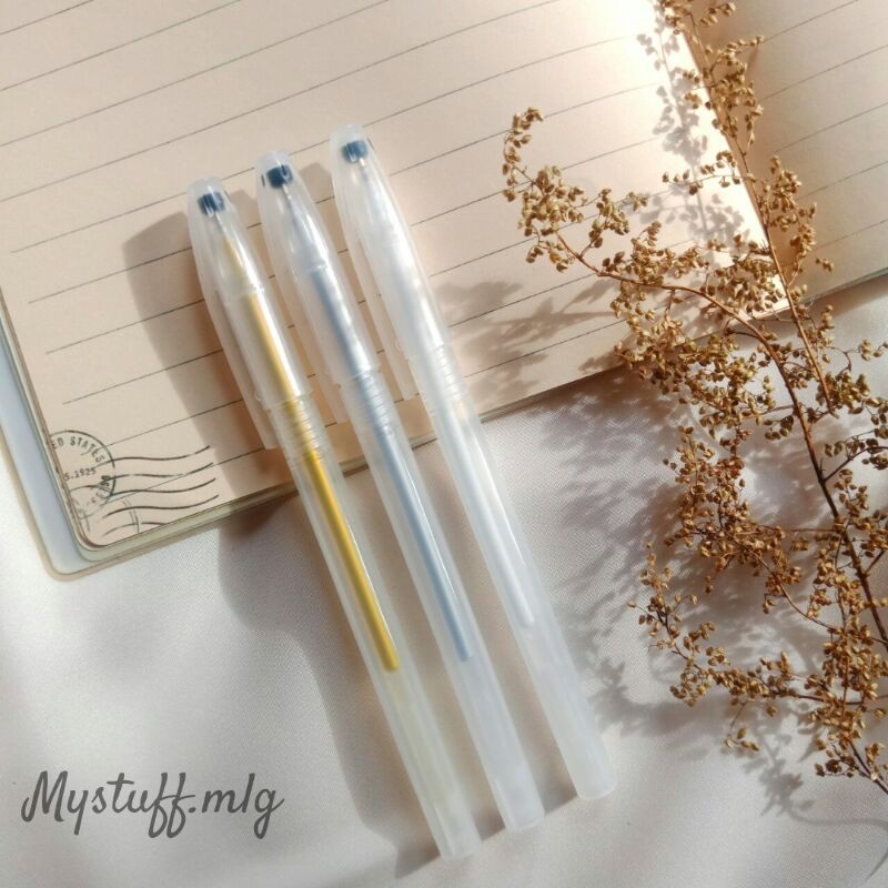 

PULPEN DAN REFILL WARNA PUTIH, EMAS/GOLD, SILVER, WHITE INK GEL PEN 0,5 mm