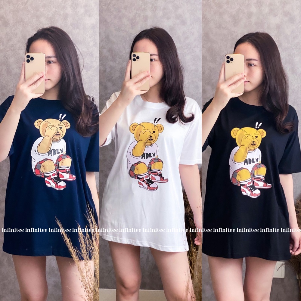 Kaos Oversize Wanita Atasan Wanita Jumbo Bahan Cotton Combed 30s