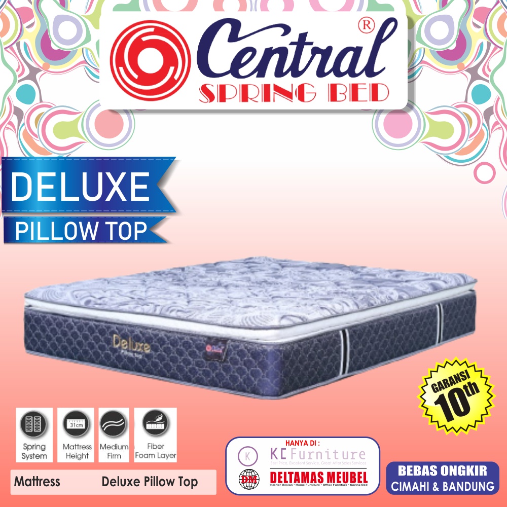 Kasur Springbed Central Deluxe Pillowtop ( Kasurnya Saja )