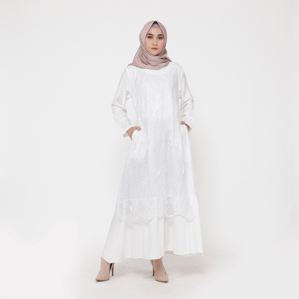 Serenity Dress Pakaian Baju Busana Gamis Gaun Outfit Pesta Wanita Muslimah