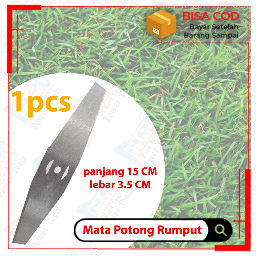 Jual Mata Pisau Potong Rumput Besi Super Tajam Gepeng Rumput Cordless Baterai Batre Tanpa Kabel