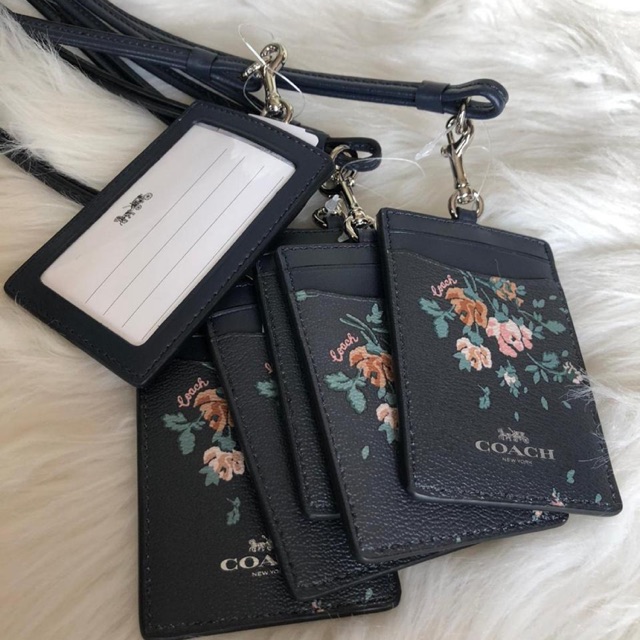 COACH LANYARD BLUE PRINTED ORIGINAL