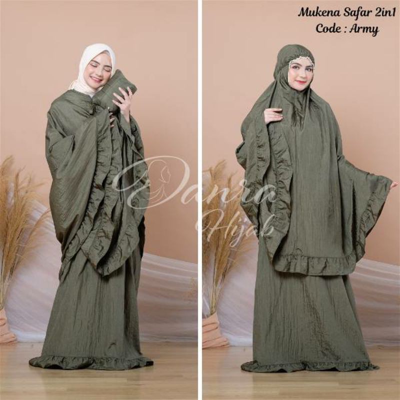 mukena traveling safar 2in1 original danra hijab.