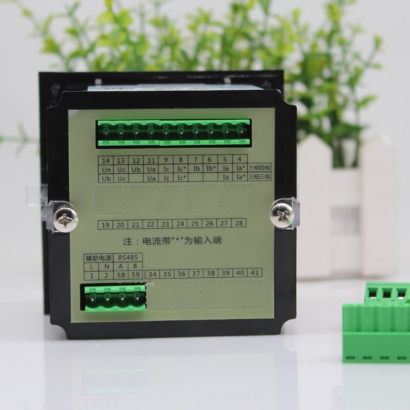 3 Phase Panel Meter Electric Current Voltage Amp Freq Power Energy Meter kWh RS485 Multifunction