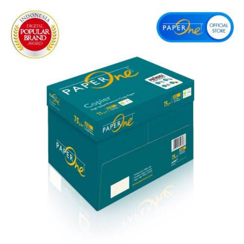 

PAPERONE A3 75 gr - Kertas Fotocopy Print HVS A3 75 gr PaperOne (1 Dus)