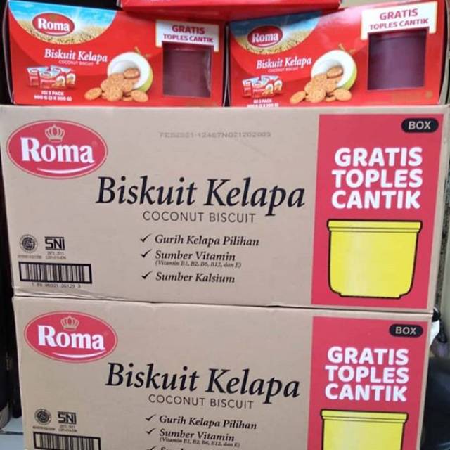Biskuit Roma Kelapa FREE Toples