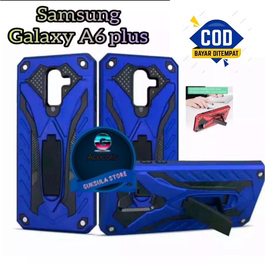 FOR ( SAMSUNG GALAXY J8/A6 PLUS ) Casing/Hardcase Phantom Robot Kick Standing