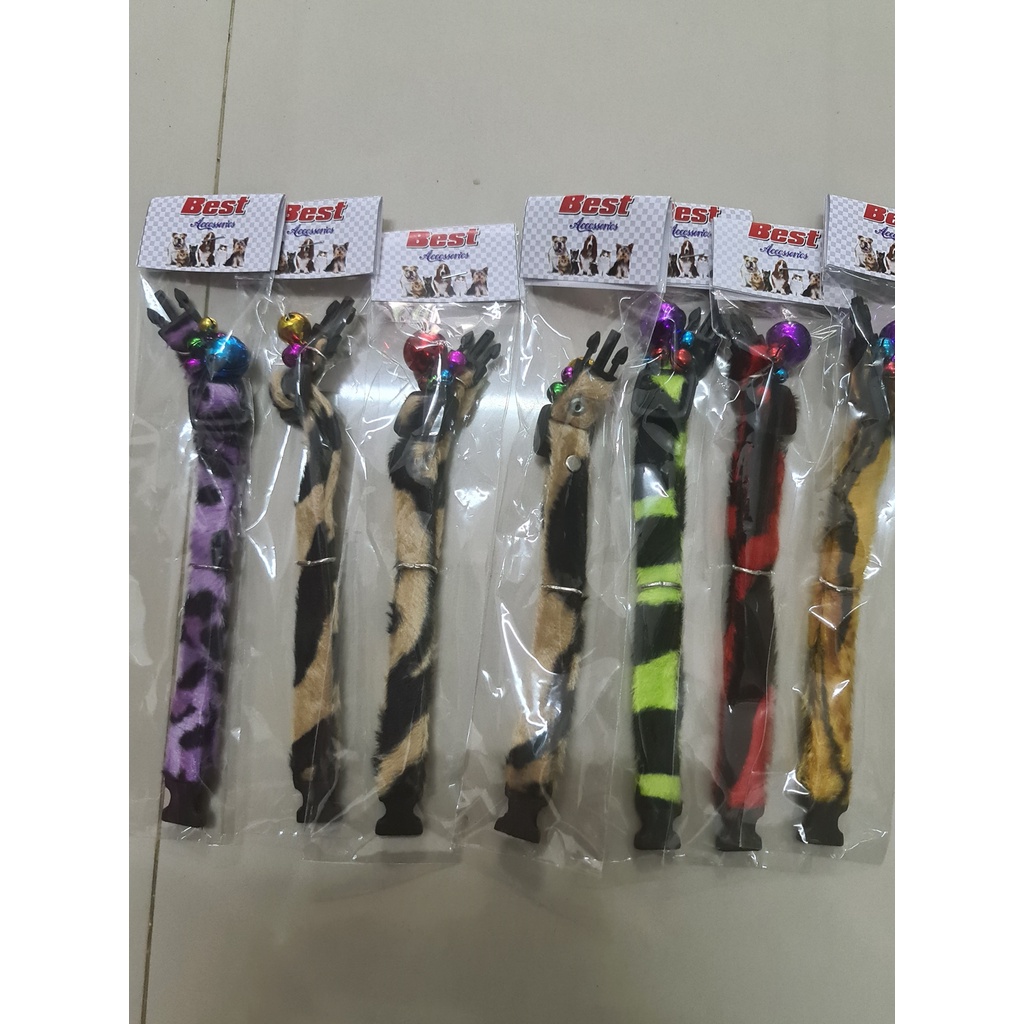 Kalung Kucing Premium dengan Bulu dan Klintingan