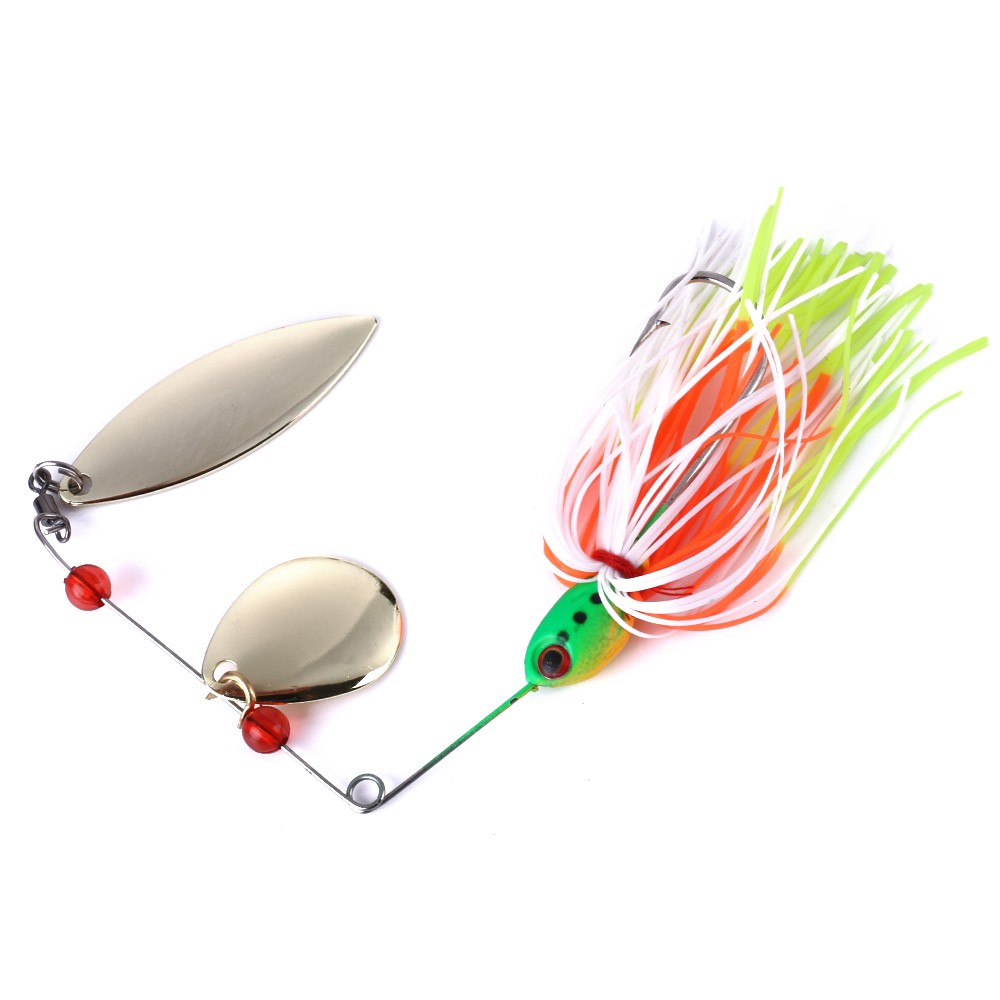 HENGJIA 5pcs Spinner Sequin Umpan Pancing Swimbait Buzz Fishing Lure Ikan Bait Wobbler Bass Tackle