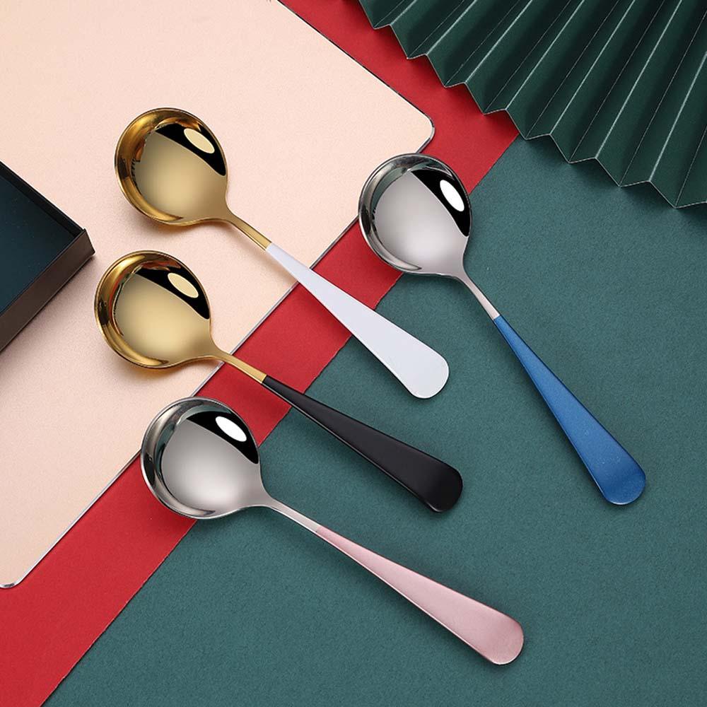 [Elegan] Sendok Alat Minum Gagang Panjang Teh Dapur Kopi Coffee Spoon