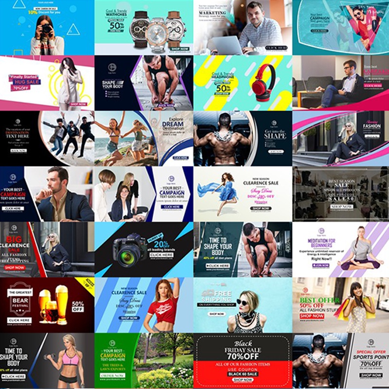 4000 Template Desain dan Video Promosi IG FB Format PPT PowerPoint Siap edit