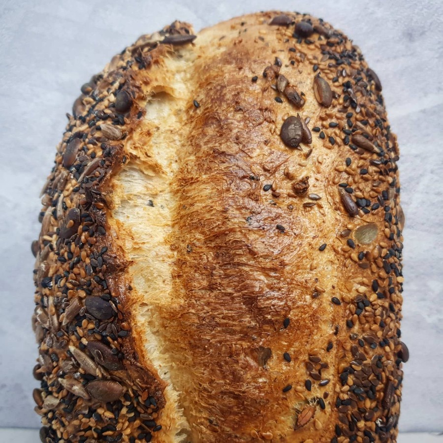 Sourdough Bread Seeded - With High Protein Flour and Kusamba Sea salt