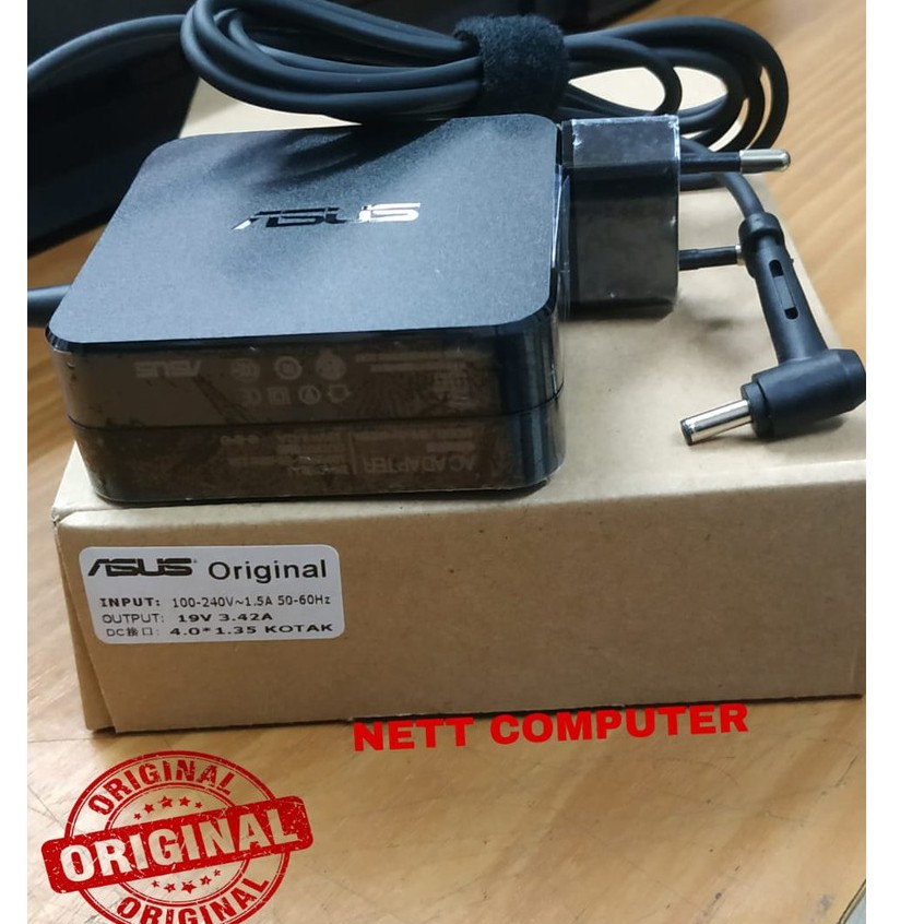 Original Adaptor Charger Casan Laptop Asus ZenBook UX303 UX303L UX303LA UX303LB 19V-3.42A Colokan Ke