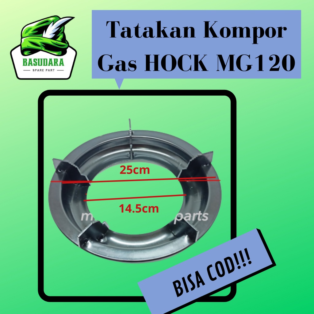 Tatakan Kompor Gas HOCK MG 120 /Dudukan Tungku Dwi Mutiara Besar Tebal / Tungku Tatakan Tangkringan 