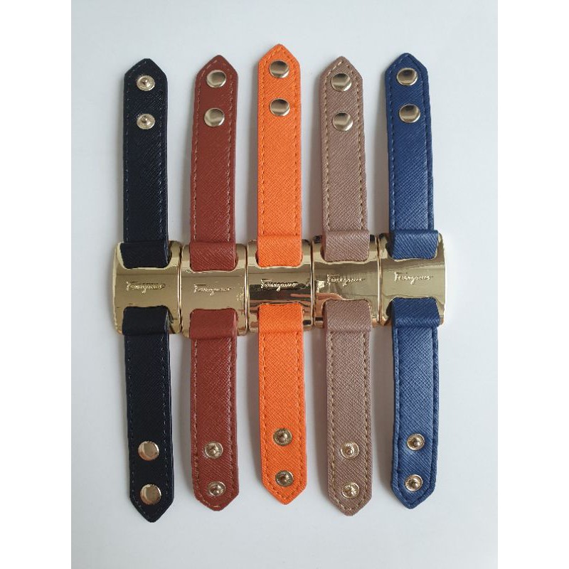 Gelang Kulit Imitasi Ferragamo