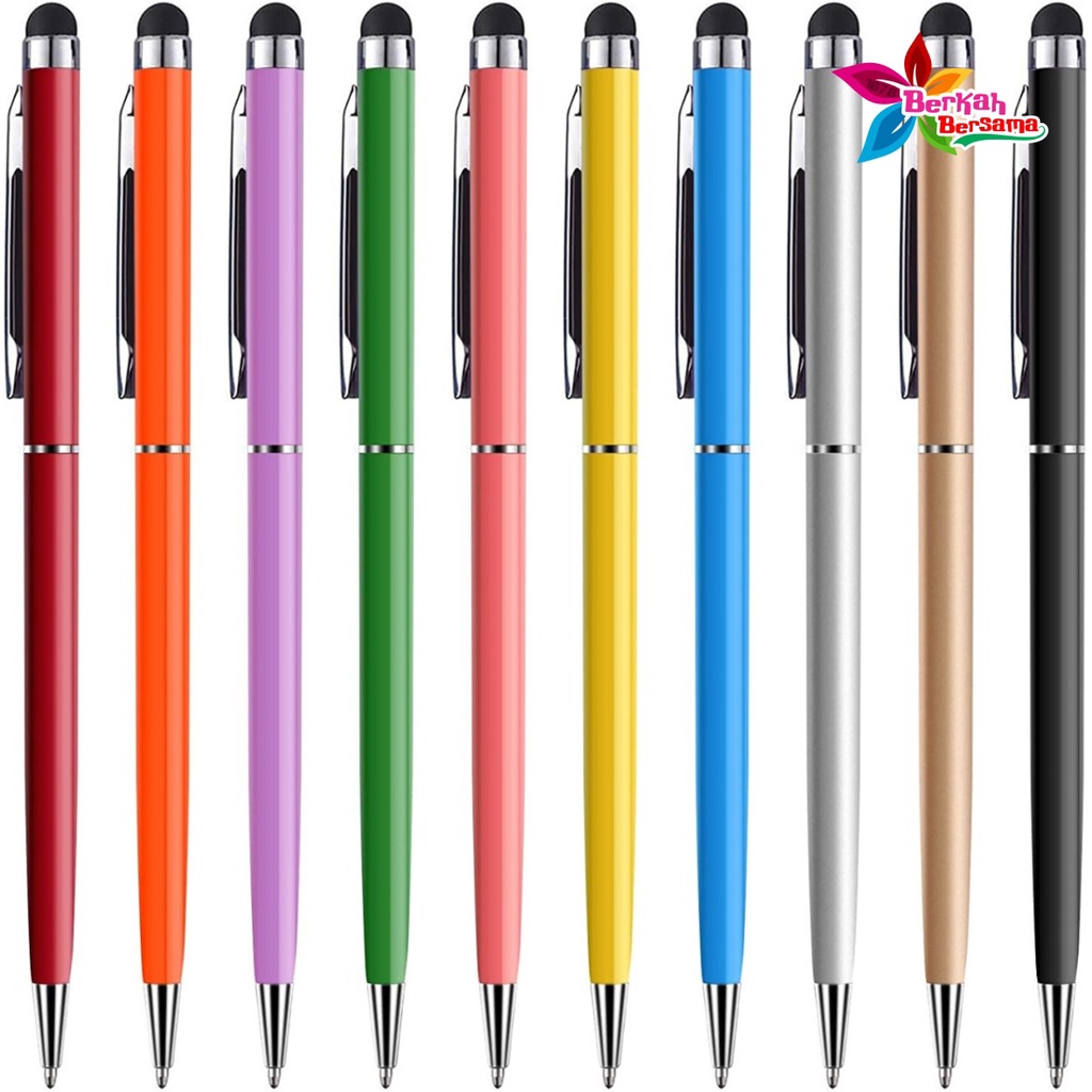 STYLUS PEN UNIVERSAL 2IN1 BALLPOINT PULPEN PENA SMARTPHONE HANDPHONE HP TOUCHSCREEN TOUCH SCREEN SENSITIVE TABLET CAPACITIVE BB5893