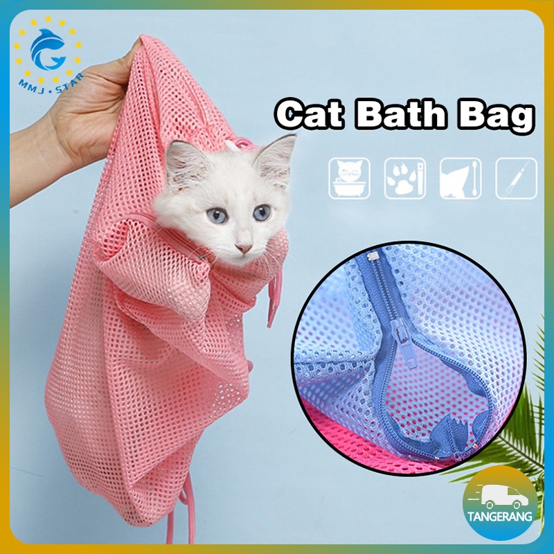 Grooming Bag Kucing/Kucing Kantong Mandi Tas/Cat Bath Bag/Tas Kantong Jaring Kucing