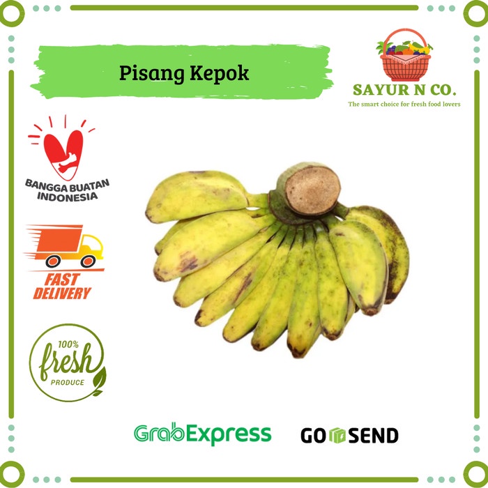 

Pisang Kepok Segar 1 Sisir | Sayur N Co Bekasi
