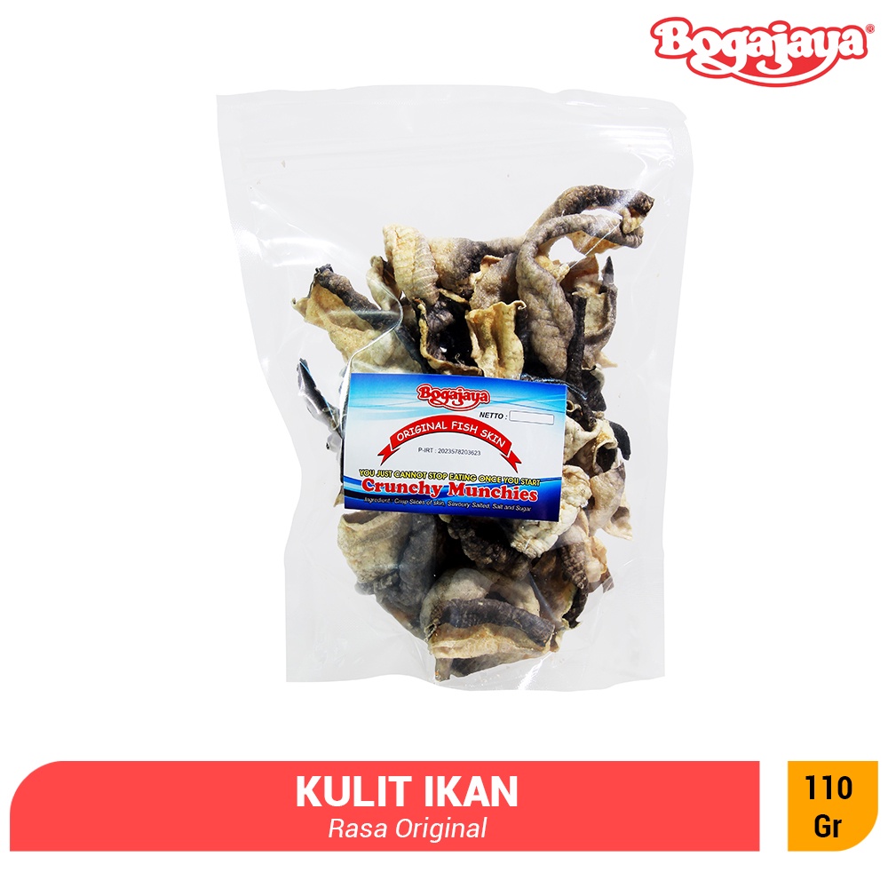 

BOGAJAYA Camilan FISH SKIN 110Gr Kulit Ikan Patin Oleh Oleh Surabaya