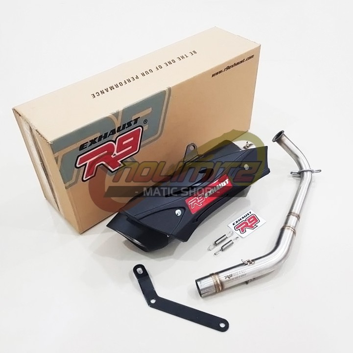 Knalpot Racing R9 Misano Full System FREE DB Killer Honda Vario 125 150 Tahun 2018 UP