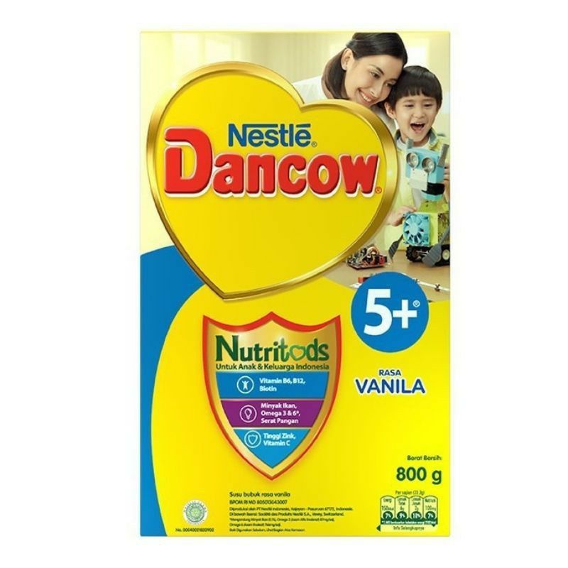 

DANCOW 5+ KEMASAN 800GRM RASA VANILLA, COKELAT DAN MADU