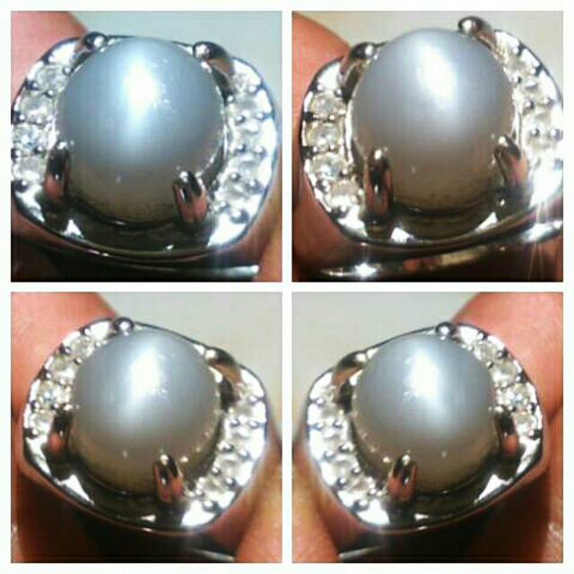 Natural Cat's Eye Moonstone Mata Kucing No Treatment 100% Asli Alam Kwalitas Super Mulus