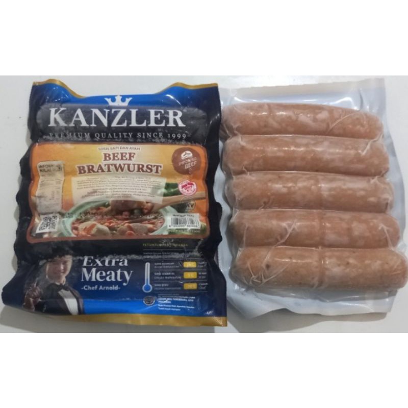 

Kanzler beef bratwurst 360gr