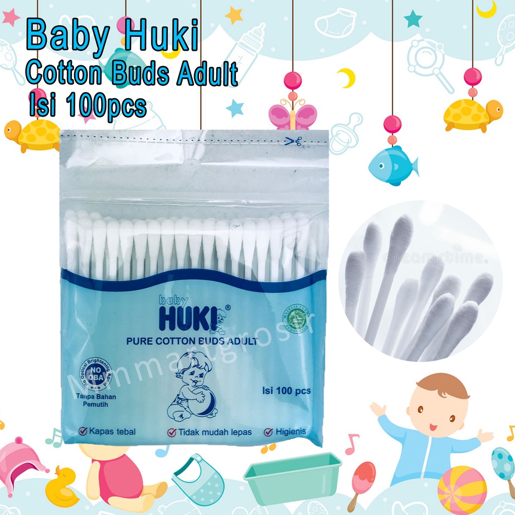 Baby Huki / Cotton Buds Adult / Korek Kuping / CI0010 100pcs