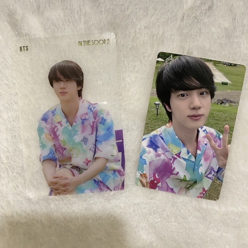 BTS in the soop 2 its 2 PC photocard transparent OFFICIAL jin seokjin