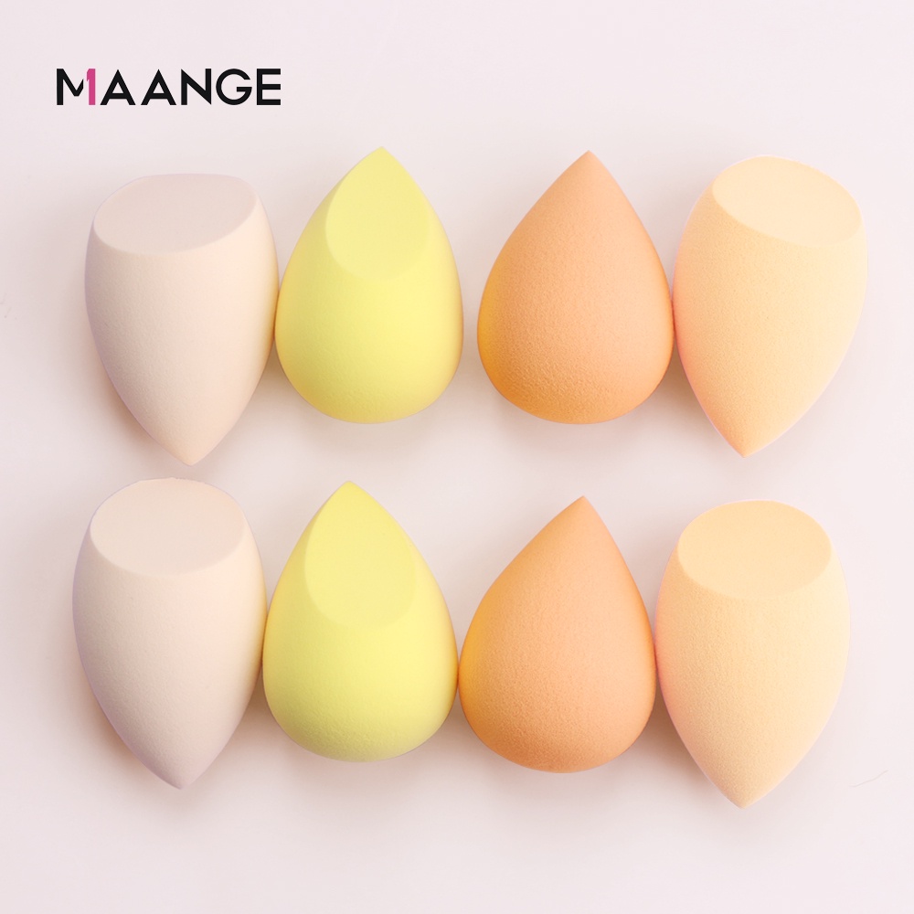 MAANGE Kotak 8 Spons Makeup Lembut Serbaguna Kecantikan Set