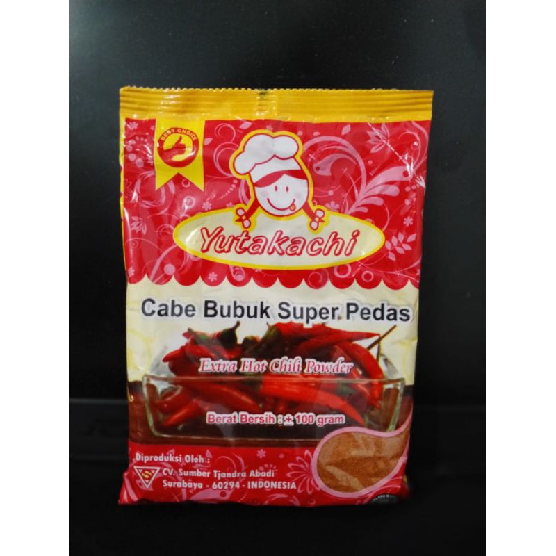 

Cabe bubuk 100gram yutakachi
