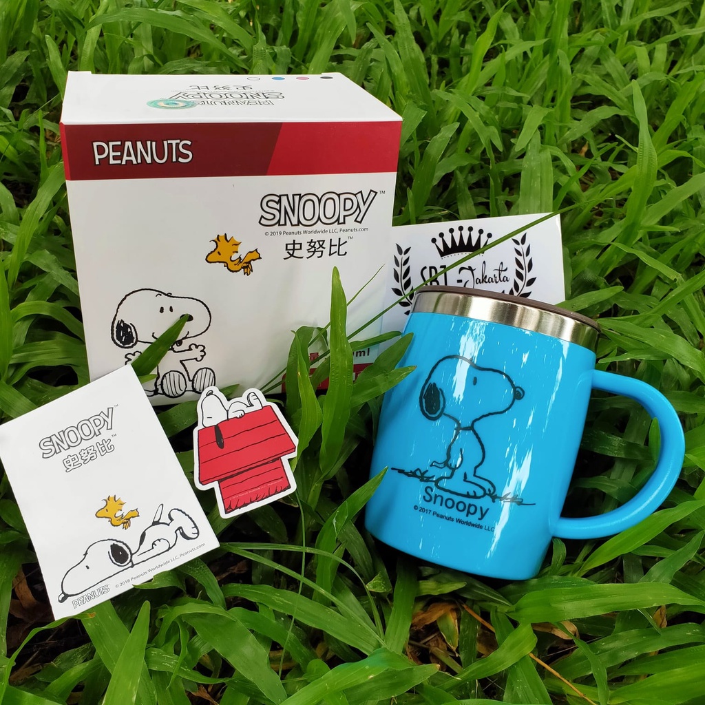 Cangkir Mug Stainless 304 SUS Vacuum insulated mug Snoopy Original