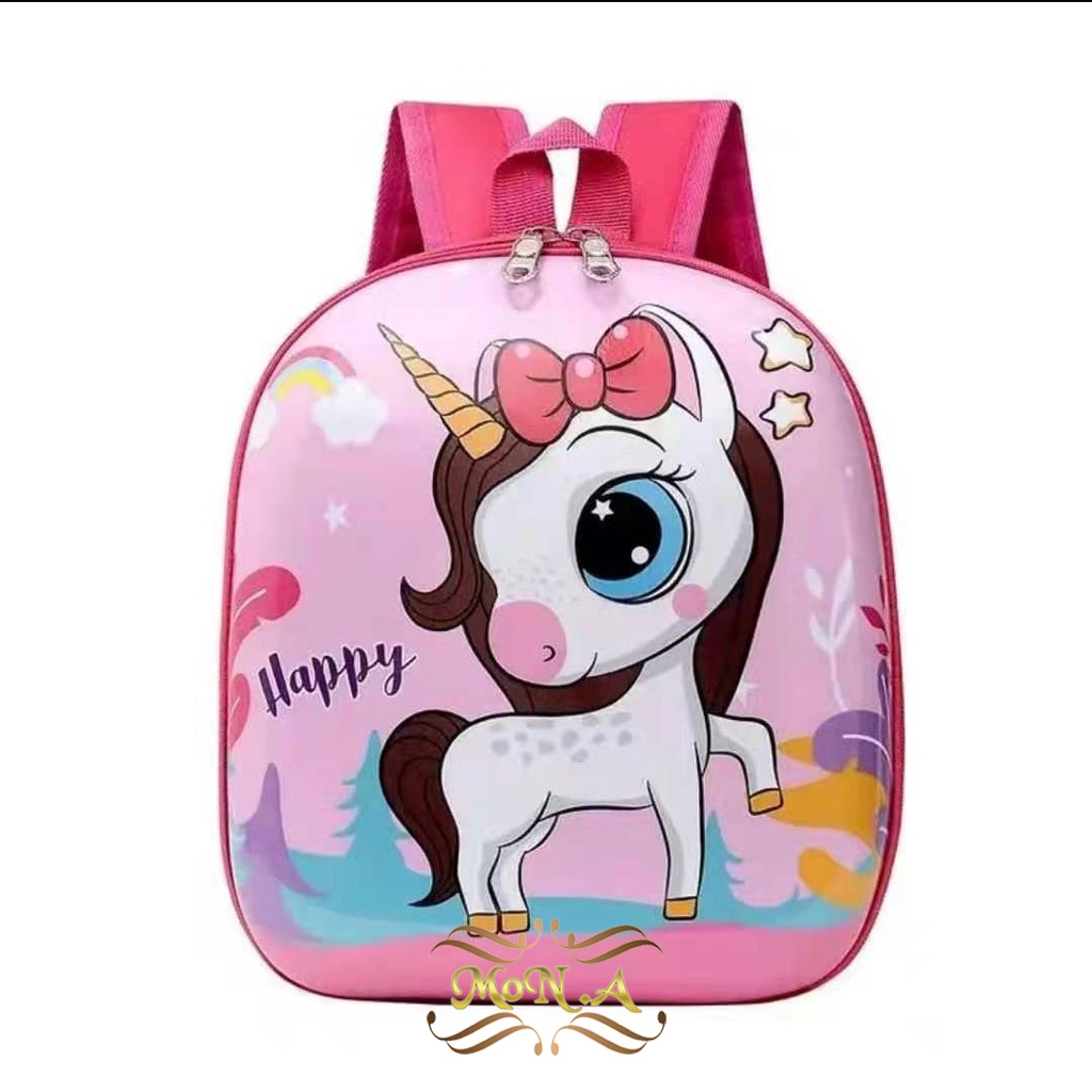 [M.TOYS] Tas Sekolah Anak Karakter lucu - Ransel Telur Sekolah Anak TK / PAUD M0172