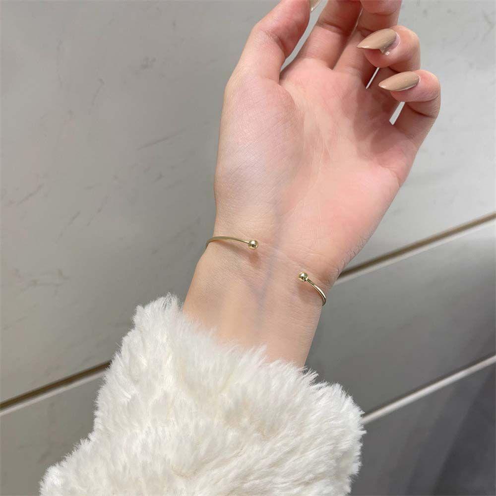 Agustina Women Bracelet Mewah Unik Wanita Hadiah Cinta Hati Perhiasan Aksesoris Bentuk C Berlian Imitasi Korea Bracelets