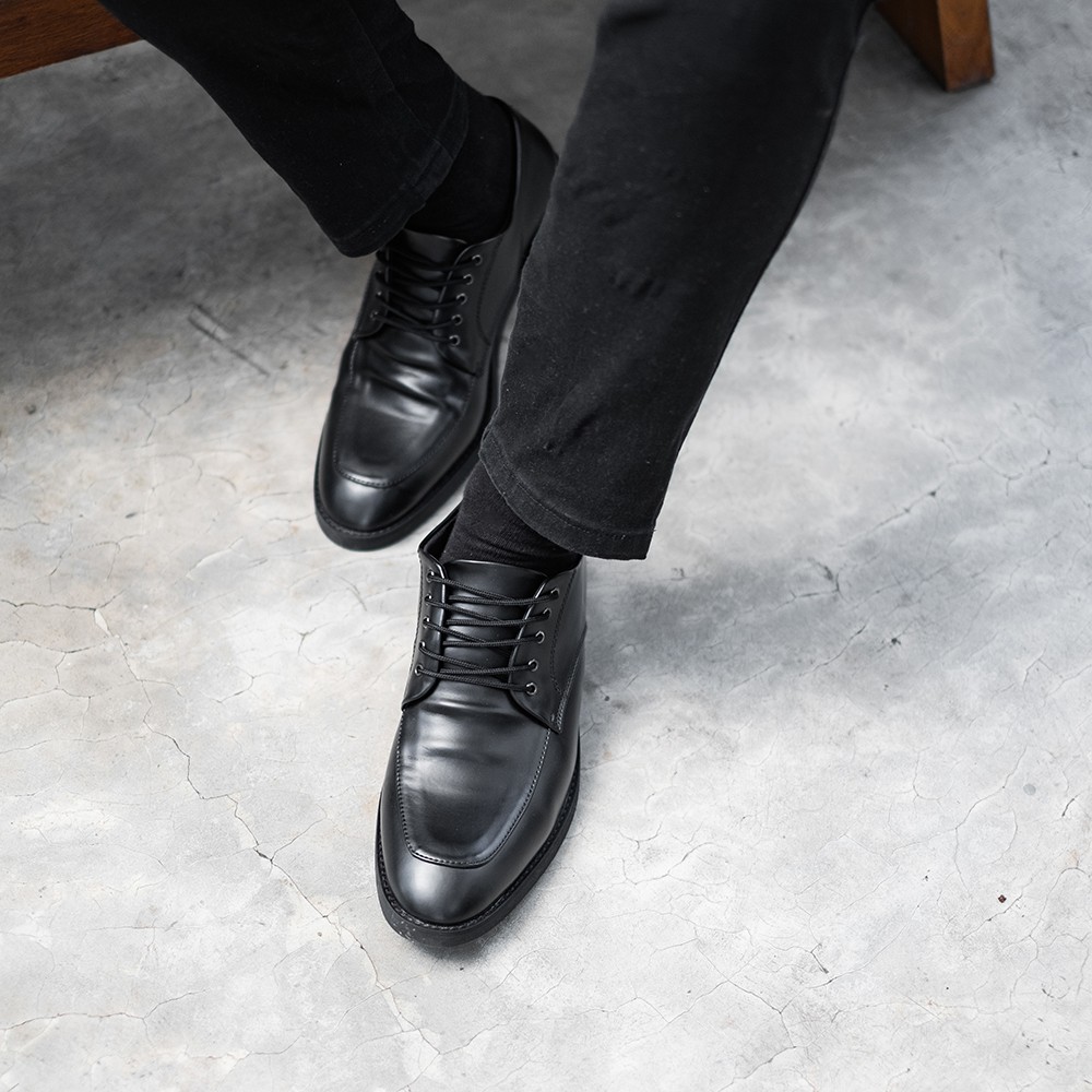 ALAVES BLACK | ManNeedMe x Lvnatica | Sepatu Pantofel Pria Formal / Kantor - Derby Shoes ORI