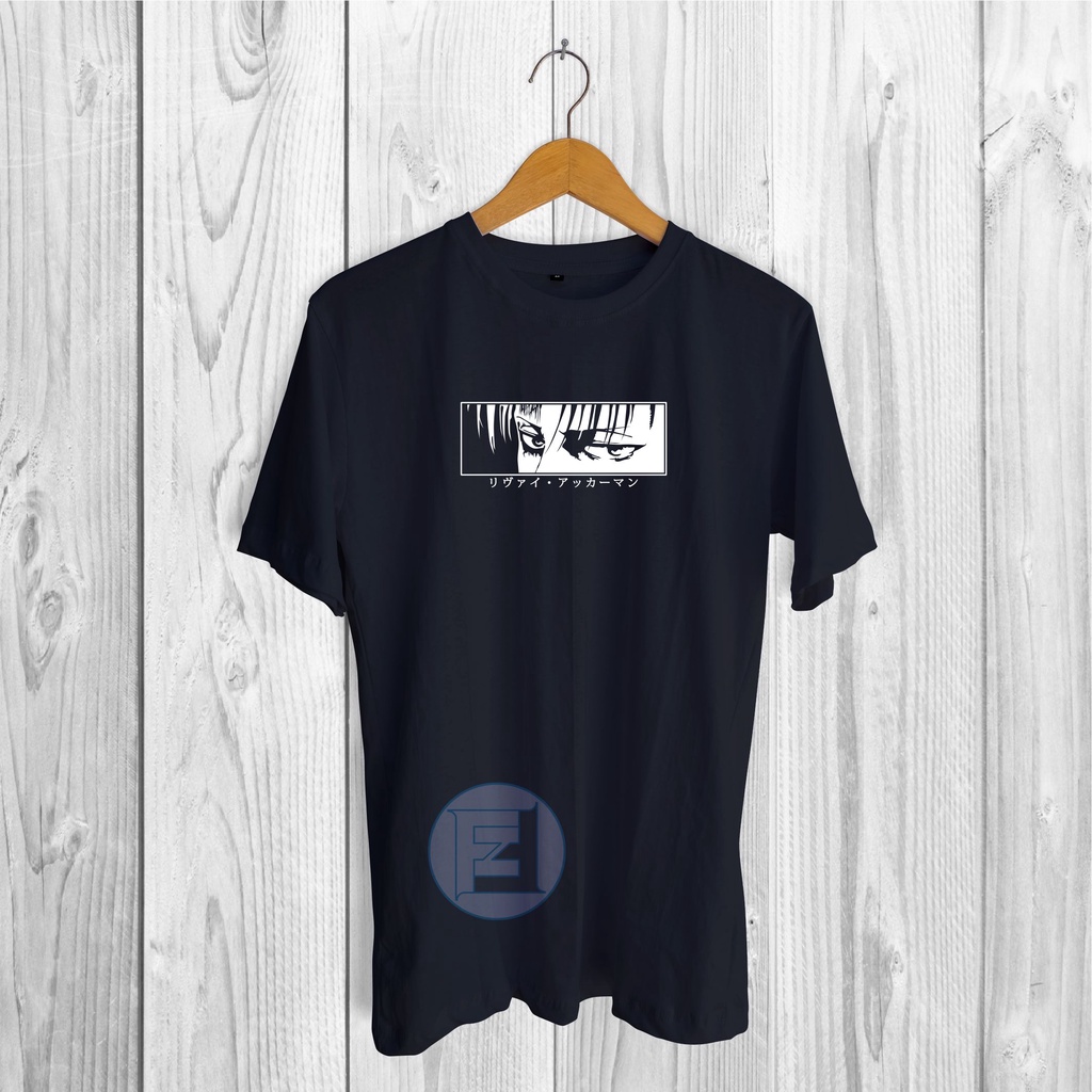 Kaos anime Levi Ackerman attack on titan kaos AOT outdoor kaos distro kaosFF murah wibu japan style