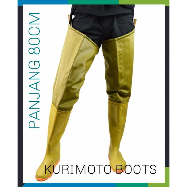 SEPATU BOOT FULL KARET PANJANG HITAM SAWAH PETANI MANCING