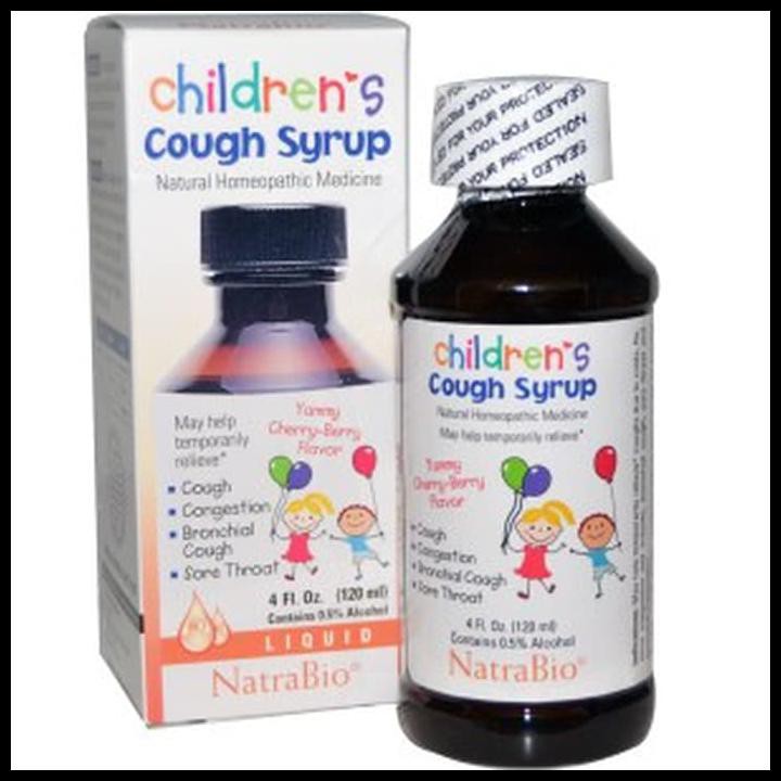BEST SELLER NATRABIO, CHILDREN'S COUGH SYRUP YUMMY CHERRY-BERRY FLAVOR 120ML