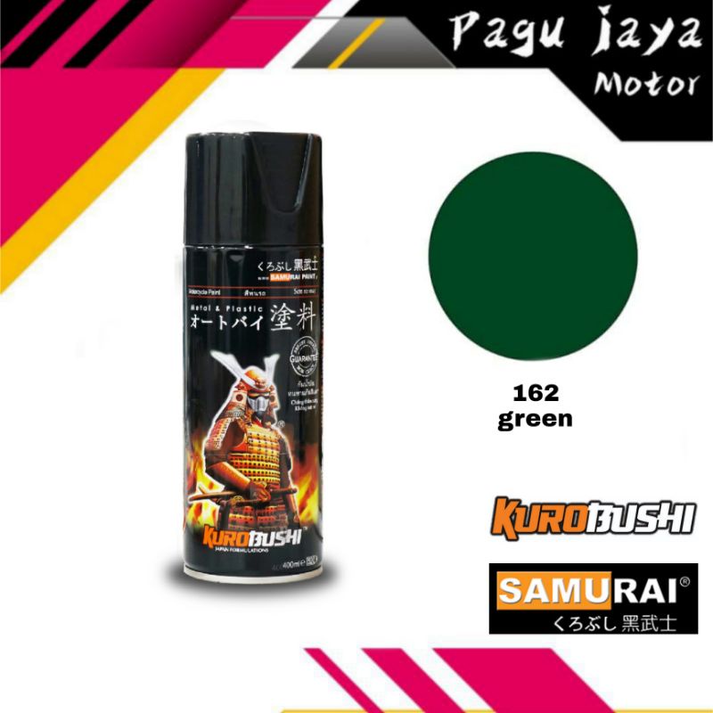 samurai paint green hijau 162 cat semprot spray pilox pilok